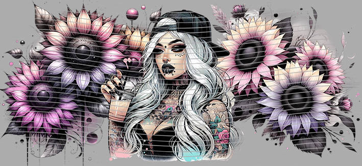 16oz Sunflower Girl-SU-364